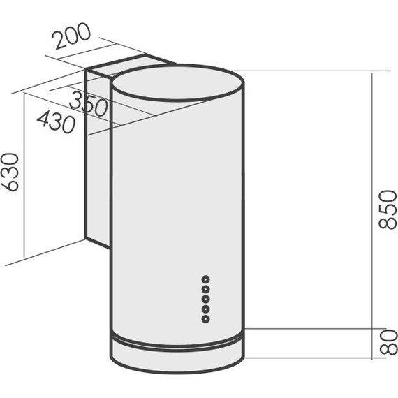 Вытяжка MBS Lilia 135 inox - фото 2