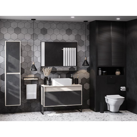 Зеркало Акватон Лофт Урбан 100 см 1A248002LQX50, дуб орегон - фото 6