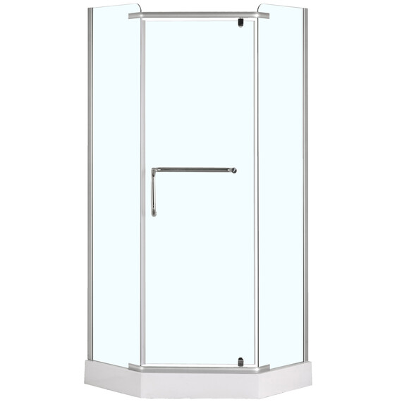 Душевое ограждение Loranto CS-816S B 100x100 см, сатин/прозрачное - фото 
