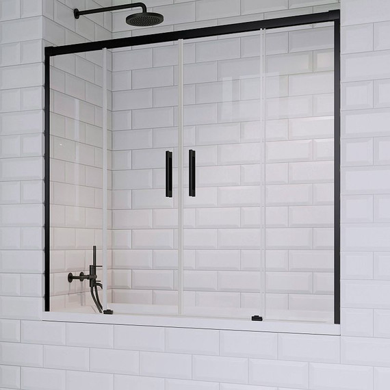 Шторка для ванны Radaway Idea Black PN DWD 170 см 10004170-54-01, черный/прозрачное - фото 