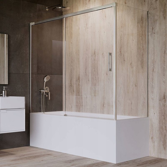 Шторка для ванны Radaway Idea PN DWJ + S 160x70 см L, хром/прозрачное - фото 
