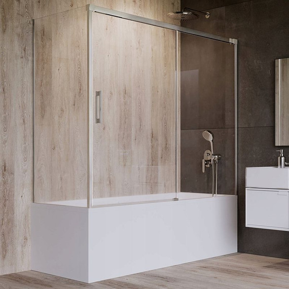 Шторка для ванны Radaway Idea PN DWJ + S 180x75 см R, хром/прозрачное - фото 