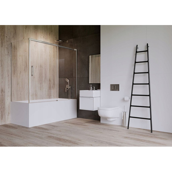 Шторка для ванны Radaway Idea PN DWJ + S 170x70 см R, хром/прозрачное - фото 2