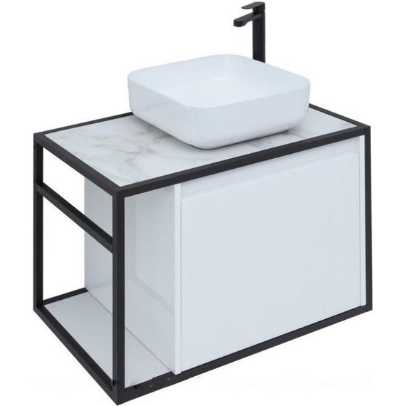 Тумба подвесная со столешницей Aquanet Nova Lite Loft 75 см 261649, белый R - фото 4