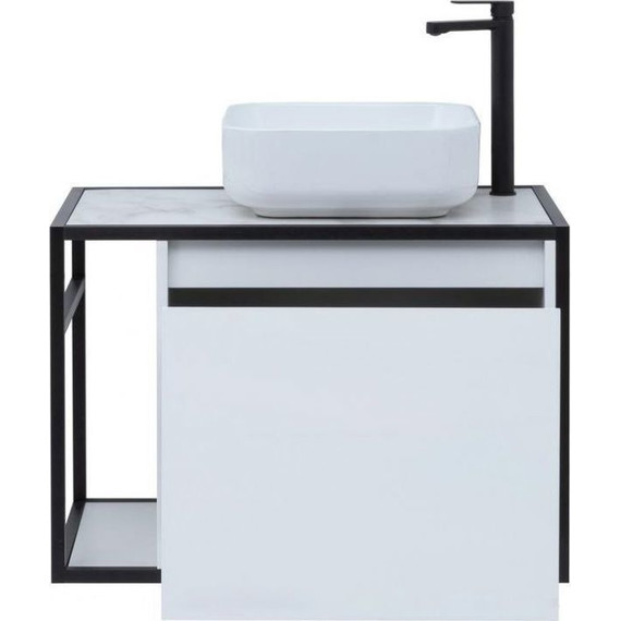 Тумба подвесная со столешницей Aquanet Nova Lite Loft 75 см 261649, белый R - фото 8