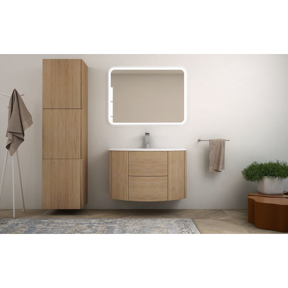 Тумба подвесная с раковиной Cezares Eden 90 см 55073, Rovere tabacco - фото 2