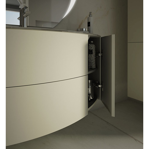 Тумба подвесная с раковиной Cezares Eden 120 см 54417, Grigio natura - фото 4