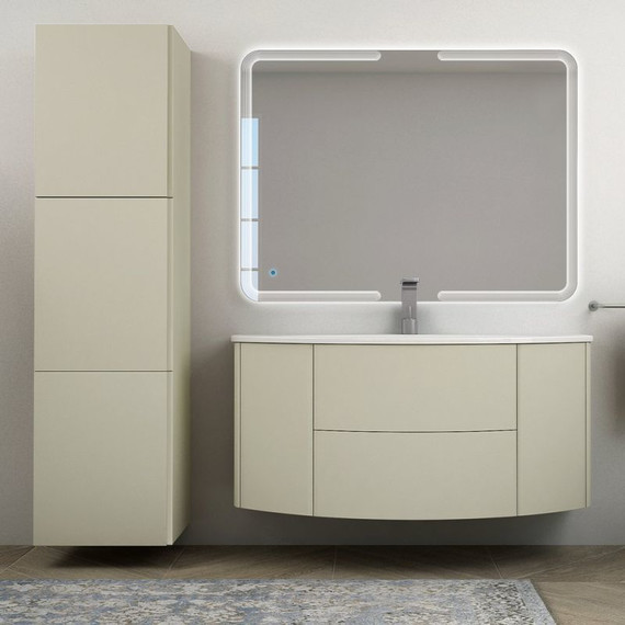 Тумба подвесная с раковиной Cezares Eden 120 см 54417, Grigio natura - фото 2