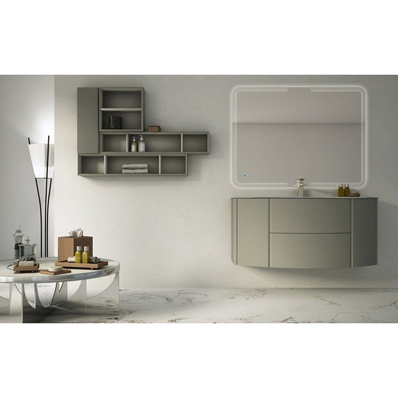 Тумба подвесная с раковиной Cezares Eden 120 см 54407, Grigio talpa opaco - фото 3