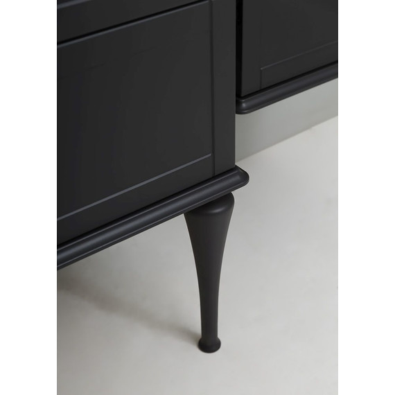 Тумба подвесная с раковиной Cezares Tiffany 75 см 54949, Nero grafite - фото 6