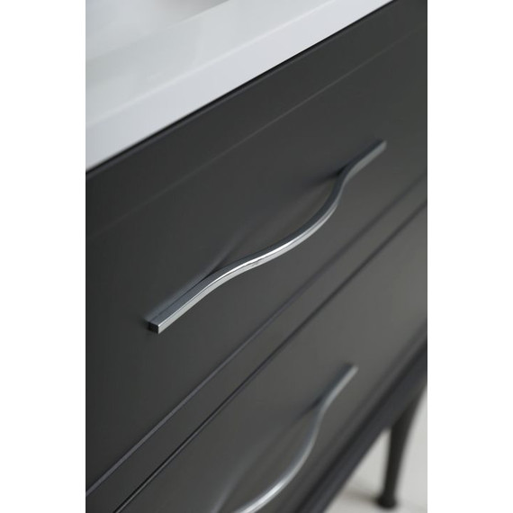 Тумба подвесная с раковиной Cezares Tiffany 60 см 54946, Nero grafite - фото, картинка 7 Тумба подвесная с раковиной Cezares Tiffany 60 см 54946, Nero grafite - фото 7