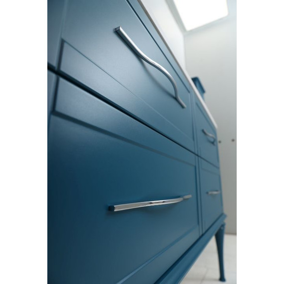 Тумба подвесная с раковиной Cezares Tiffany 60 см 54947, Blu Petrolio - фото 8