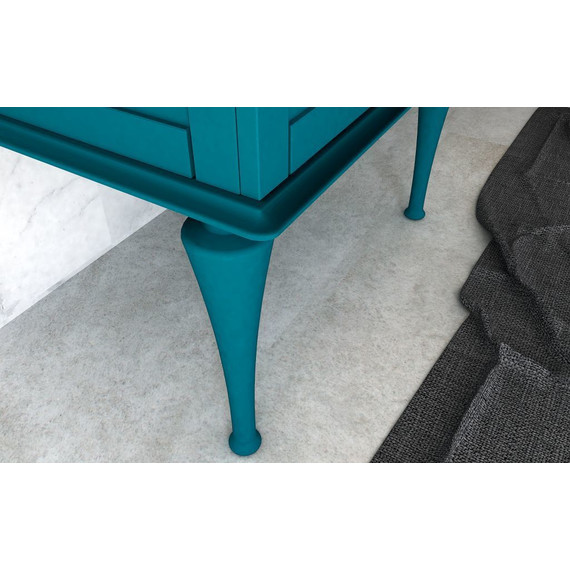 Тумба подвесная с раковиной Cezares Tiffany 75 см 54950, Blu Petrolio - фото 6