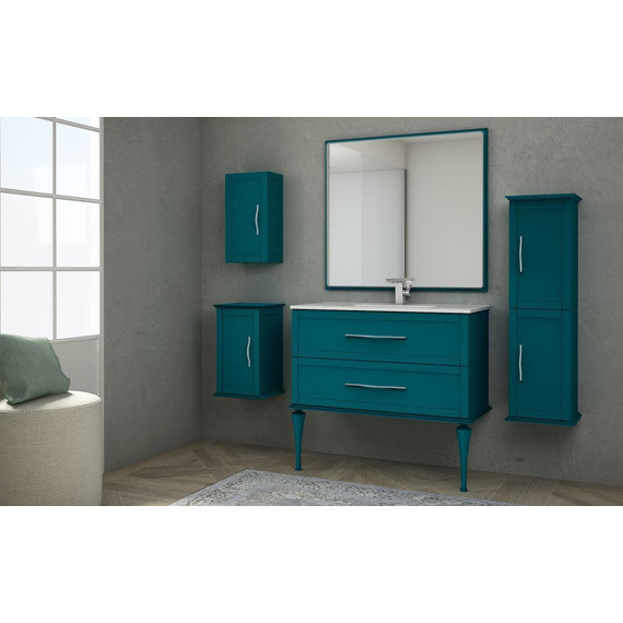 Зеркало Cezares Tiffany Led 98 см 45048, Blu Petrolio - фото, картинка 2 Зеркало Cezares Tiffany Led 98 см 45048, Blu Petrolio - фото 2