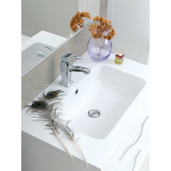 Тумба подвесная с раковиной Cezares Tiffany 75 см 54948, Bianco opaco - фото 9