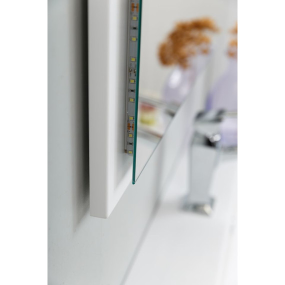 Зеркало Cezares Tiffany Led 59 см 45040, Bianco opaco - фото 2