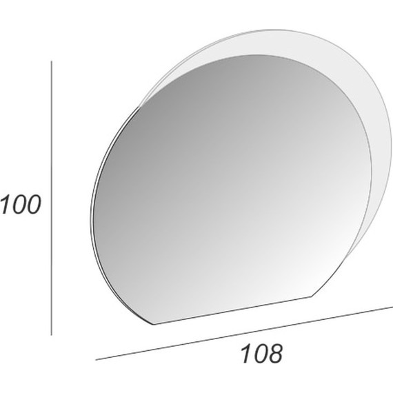 Зеркало Cezares Led 108 см 44773 - фото 5