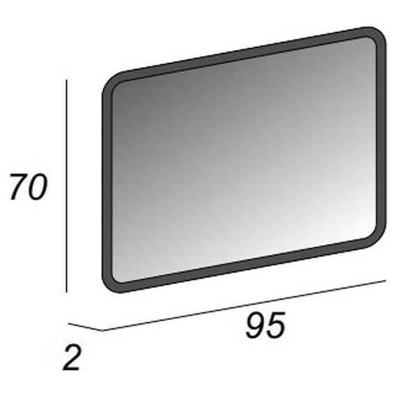 Зеркало Cezares Led 95 см 44993 - фото 3