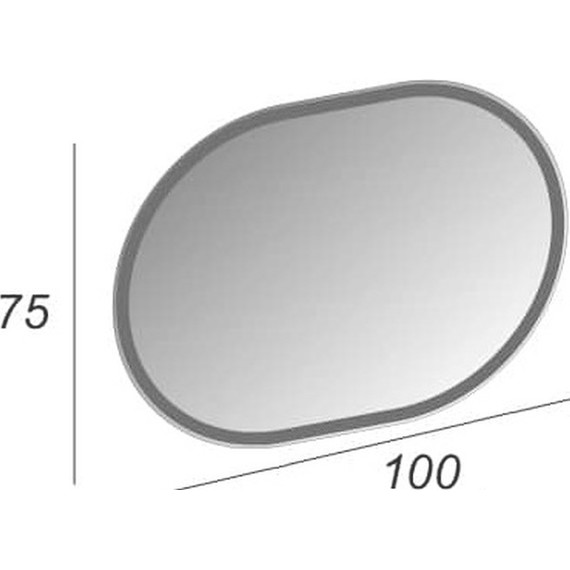 Зеркало Cezares Led 100 см 44997 - фото 4