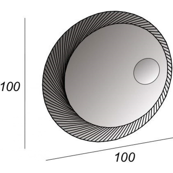 Зеркало Cezares Led 100 см 45011 - фото, картинка 2 Зеркало Cezares Led 100 см 45011 - фото 2