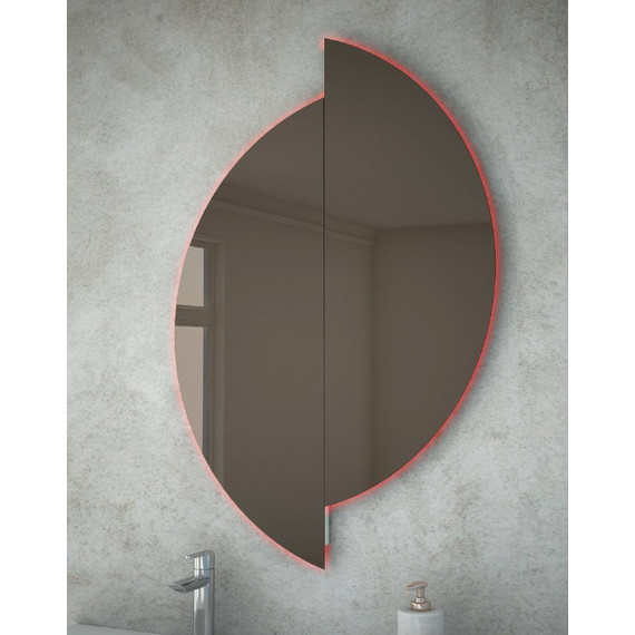 Зеркало Cezares Led RGB 30 см 45031, бронза - фото 3