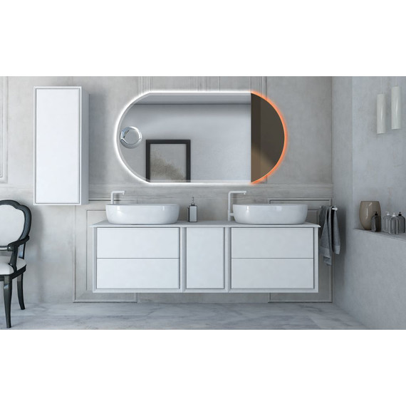 Тумба подвесная с раковиной Cezares Bellagio 70 см 54714, Bianco Opaco - фото 6