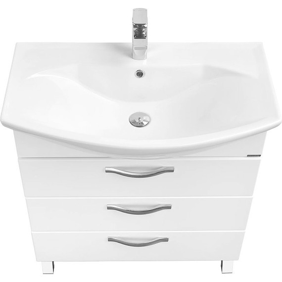 Тумба напольная с раковиной Акватон Ария 65Н см 1A1234K0AA010, белый - фото 5