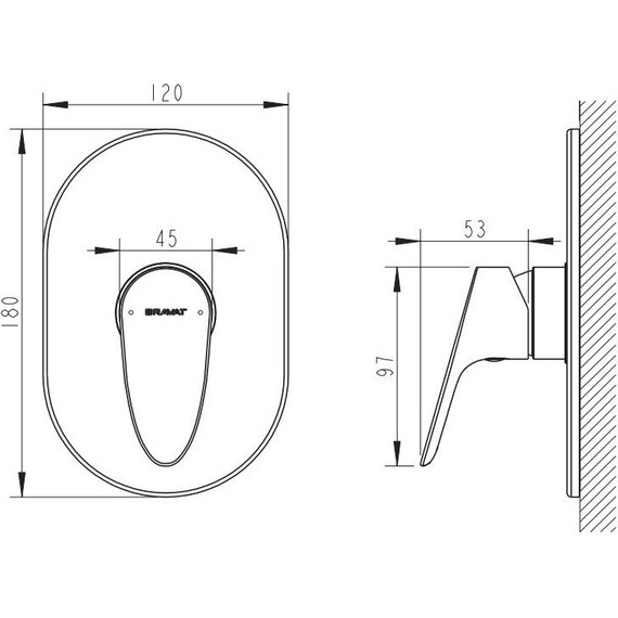 Смеситель для душа Bravat Drop PB84898CP-RUS - фото 2