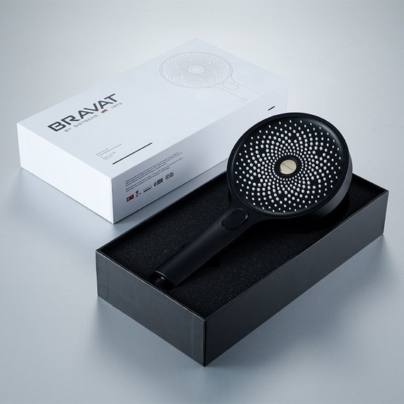 Ручной душ Bravat P70301BW-ENG, черный матовый - фото, картинка 4 Ручной душ Bravat P70301BW-ENG, черный матовый - фото 4