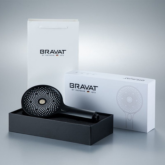 Ручной душ Bravat P70301BW-ENG, черный матовый - фото, картинка 5 Ручной душ Bravat P70301BW-ENG, черный матовый - фото 5