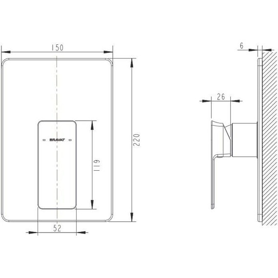 Смеситель для душа Bravat Phillis PB856101CP-ENG - фото 2