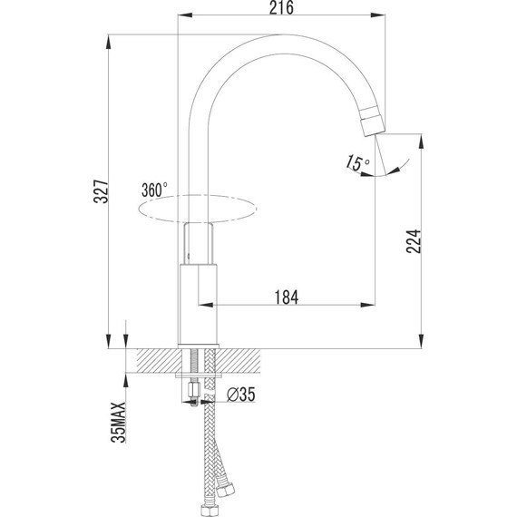 Смеситель для кухни Lemark plus Grace LM1505C - фото 6