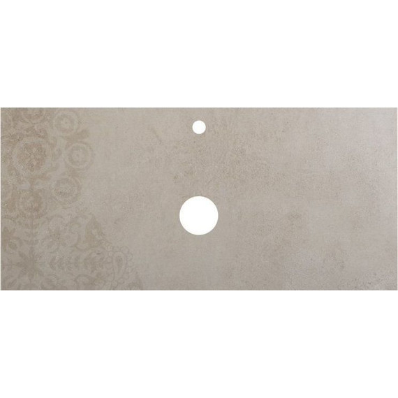 Тумба подвесная со столешницей BelBagno KRAFT-1000-2C-SO-RGB 100 см, Rovere Galifax Bianco/Cemento Decorato - фото 2