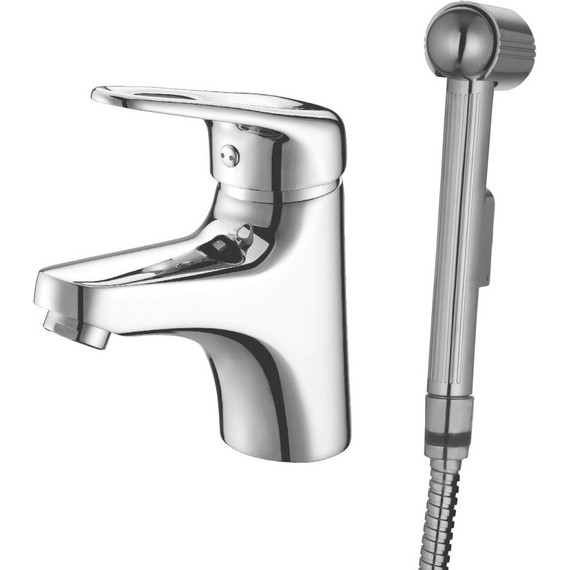 Смеситель для раковины с лейкой для биде Lemark Luna LM4116C - фото 