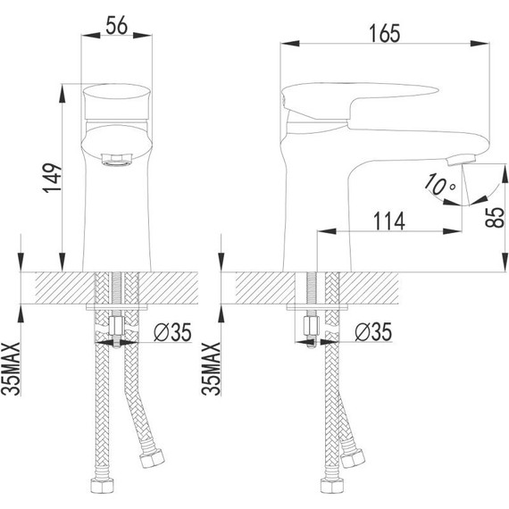Смеситель для раковины Lemark Status LM4406C - фото, картинка 5 Смеситель для раковины Lemark Status LM4406C - фото 5
