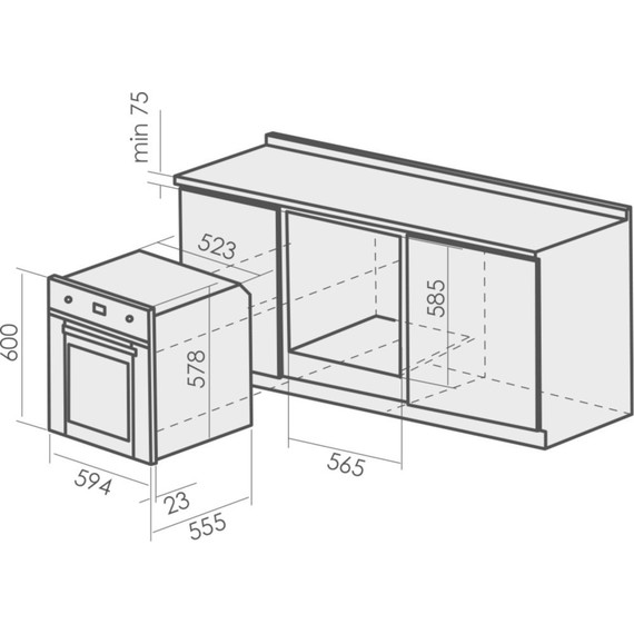 Электрический духовой шкаф MBS DE-604WH - фото 2