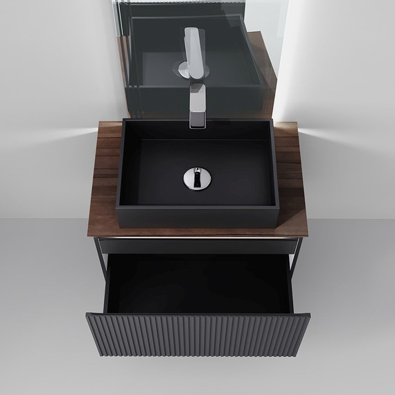 Тумба подвесная со столешницей Jorno Strong 80 см Str.01.80/P/A, антрацит - фото, картинка 5 Тумба подвесная со столешницей Jorno Strong 80 см Str.01.80/P/A, антрацит - фото 5