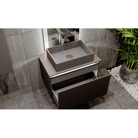 Тумба подвесная со столешницей Jorno Strong 80 см Str.01.80/P/A, антрацит - фото, картинка 6 Тумба подвесная со столешницей Jorno Strong 80 см Str.01.80/P/A, антрацит - фото 6