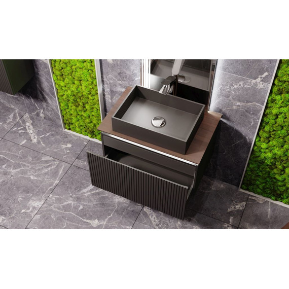 Тумба подвесная со столешницей Jorno Strong 80 см Str.01.80/P/A, антрацит - фото, картинка 7 Тумба подвесная со столешницей Jorno Strong 80 см Str.01.80/P/A, антрацит - фото 7