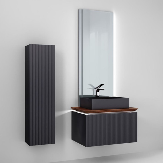 Тумба подвесная со столешницей Jorno Strong 80 см Str.01.80/P/A, антрацит - фото, картинка 8 Тумба подвесная со столешницей Jorno Strong 80 см Str.01.80/P/A, антрацит - фото 8