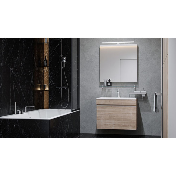 Тумба подвесная с раковиной Velvex Pulsus 70 см tpPUL.70-25, дуб сонома - фото, картинка 3 Тумба подвесная с раковиной Velvex Pulsus 70 см tpPUL.70-25, дуб сонома - фото 3