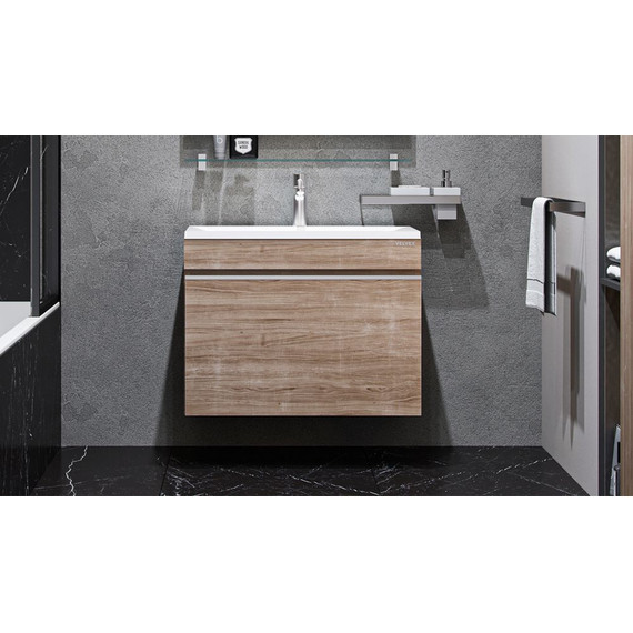 Тумба подвесная с раковиной Velvex Pulsus 70 см tpPUL.70-25, дуб сонома - фото, картинка 6 Тумба подвесная с раковиной Velvex Pulsus 70 см tpPUL.70-25, дуб сонома - фото 6