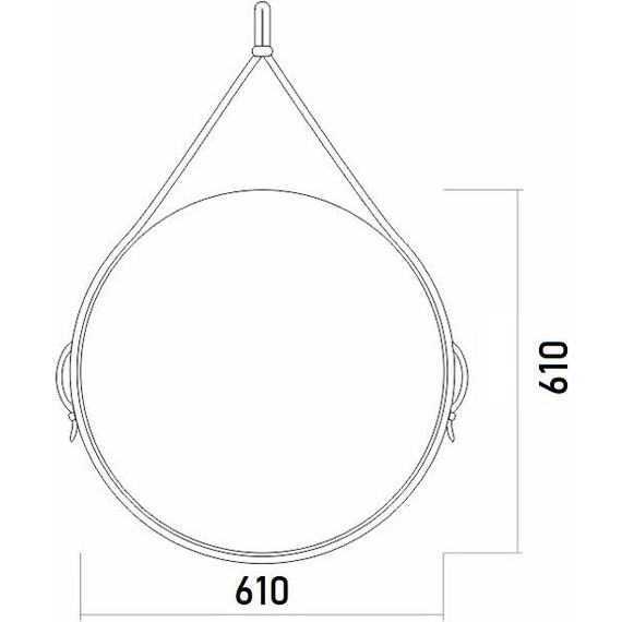 Зеркало Azario Капитан 61 см - фото 5