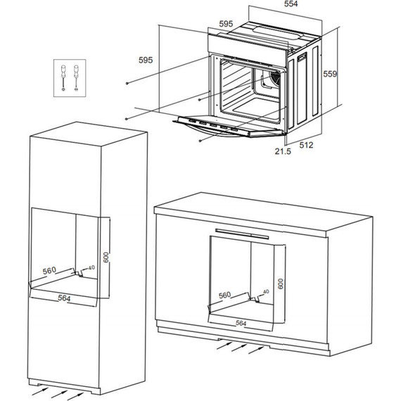 Электрический духовой шкаф Maunfeld EOEFG.566RBG.MT - фото 19
