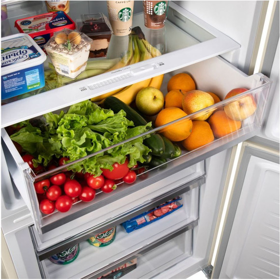 Двухкамерный холодильник Maunfeld MFF1857NFBG - фото 8