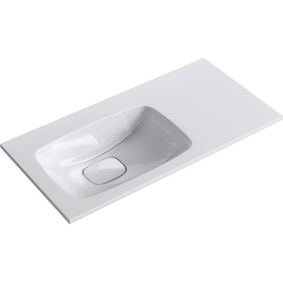 Тумба подвесная с раковиной Aqwella Accent 90 см ACC0109LDZ, дуб золотой, Цвет фасада: светлое дерево - фото 7