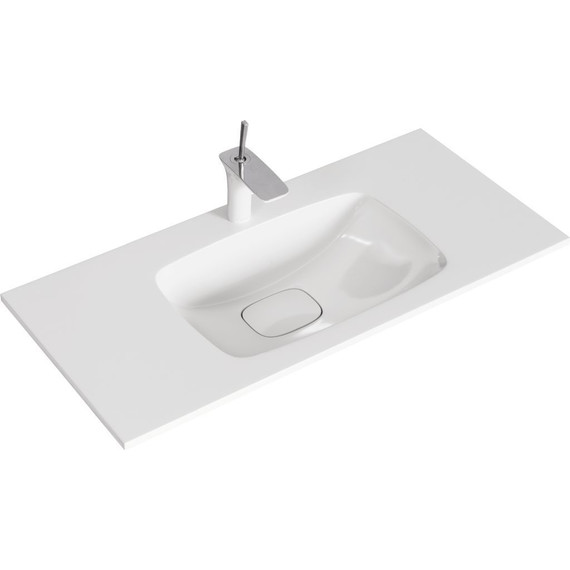 Тумба подвесная с раковиной Aqwella Accent 100 см ACC0110DZ, дуб золотой, Цвет фасада: светлое дерево - фото 5