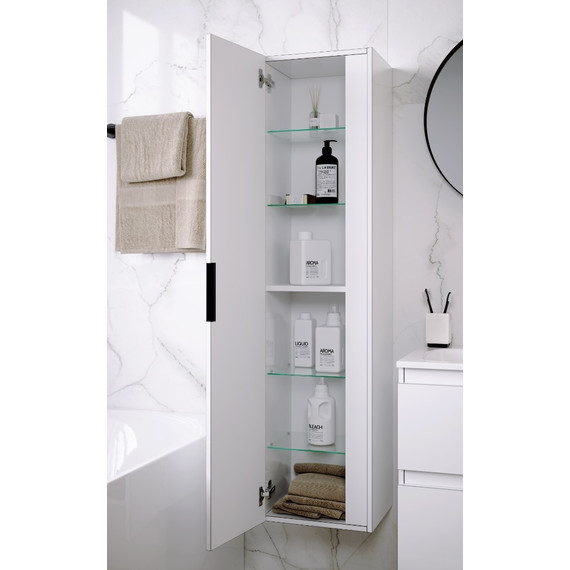 Пенал подвесной Aqwella Accent 35 см ACC0535W, универсальный, белый - фото 4