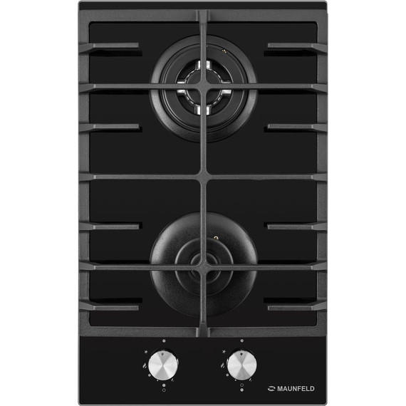 Газовая варочная поверхность Maunfeld EGHG.32.63CB/G Domino (чёрное стекло) - фото 2