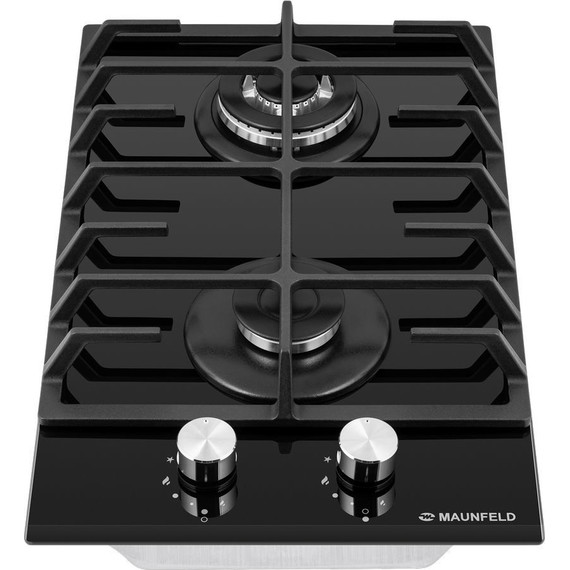 Газовая варочная поверхность Maunfeld EGHG.32.63CB/G Domino (чёрное стекло) - фото 3